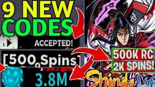 OCTOBER️SHINDO LIFE CODES FOR SPINS 2024 - ROBLOX SHINDO LIFE CODES