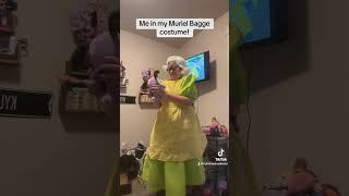 Me wearing my DIY Muriel Bagge (Courage the Cowardly Dog) costume/cosplay