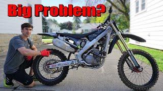 Honda CRF 250 Dirt Bike Backfires But Won't Start. What's Wrong With It?