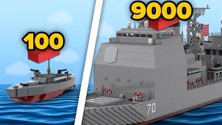 LEGO WARSHIPS in Different Scales | Comparison