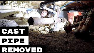 PLUMBING REPAIRS | CAST IRON DRAINS REMOVED | PLUMBING APPRENTICE