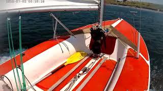 Sailing C-15 on Carter Lake, CO