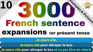 Exercices d'extension de phrases en français, French sentence expansion exercises,French Conjugation