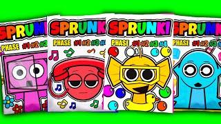 SPRUNKI Blind Bag Tele, Bailey, Lily, Aqua | ASMR Phase 1vs2vs3vs4 squishy Let's make a Song