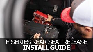 Ford F-Series Rear Seat Release Install Guide