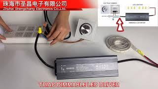 How to connect triac dimmable led driver ?