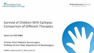 Survival of Children with Epilepsy