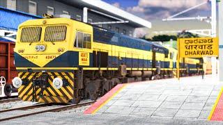 Indian Train Simulator 2025 : 17326 VISHWAMANAVA EXPRESS : Twin EMD Action : Railworks