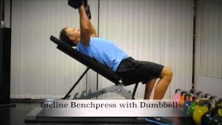 Exercise Index: Incline Benchpress with Dumbbells