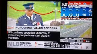 CP24 News   Ontario Police Memorial Ceremony of Remembrance 2022