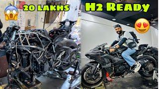 Finally H2 Ready ho gayi with full Carbon Fiber  Only 1 in INDIA