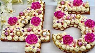 MAGIC NUMBER CAKE! The Most Popular Cake of the Whole Internet! Honey NUMBER Cake with Cheese Cream!