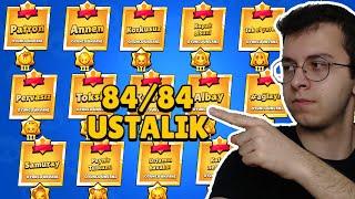 OYUNDAKİ TÜM KARAKTERLERİN USTALIK ÖDÜLLERİNİ TOPLADIM (84/84 ÜNVANLAR) !! BRAWL STARS