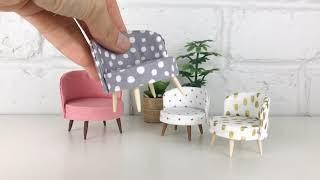 DIY Round Dollhouse Chair - the cutest miniature ever!