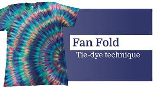 Tie-dye pattern P119 : Fan Fold