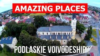 Travel to Podlaskie Voivodeship, Poland | Cities, tourism, vacation, nature, tours | Drone 4k video