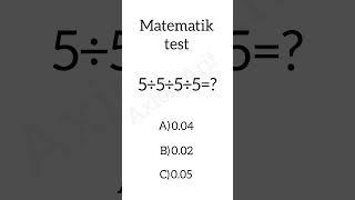 qiziqarli matematika || siz buni bilasizmi?!