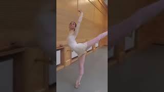 Vaganova vs Bolshoi: evgeniaobraztsova during graduation at Vaganova vs some ballet barre at Bolshoi