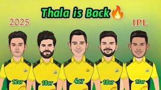 Thala is Back | 2025 CSK Retention Trolls | Dhoni 4cr