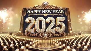 Happy New Year 2025   Grand Royal Design Video with Elegant Greetings and Celebration Wishes