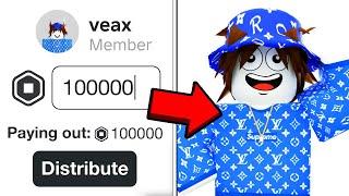  FREE 100,000 ROBUX GIVEAWAY LIVE! (Roblox)