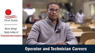 Operator and Technician Careers at First Solar (Short)