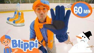 Blippi's Ice Skating Adventure & Snowflake Scavenger Hunt  | Blippi Educational Videos for Kids