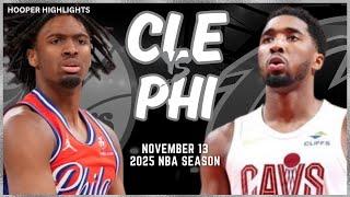 Cleveland Cavaliers vs Philadelphia 76ers Full Game Highlights | Nov 13 | 2025 NBA Season