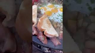 Breakfast Fry Up | Over The Fire Cooking by Derek Wolf