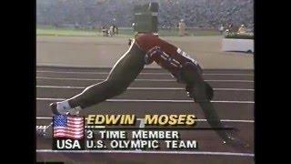 Olympics - 1984 Los Angeles - Track - Mens 400m Hurdles Finals - USA Edwin Moses   imasportsphile