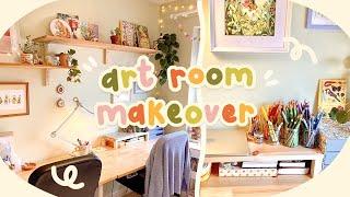 Art Room Makeover | Completely redecorating my art studio!