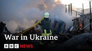 Russia attacks Ukraine energy infrastructure with missiles and drones | BBC News