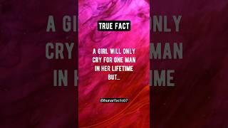 Girl will only cry... #shorts #hunarfacts