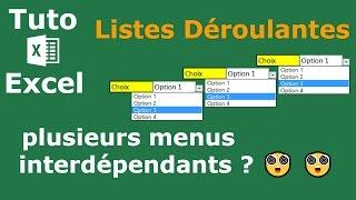 Comment créer plusieurs menus déroulants interdépendants sur Excel - Docteur Excel