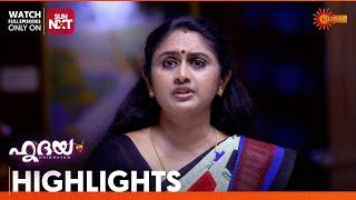 Hridhayam - Highlights of the day | 10 March 2025 | Surya TV