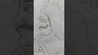 Maharana Pratap no.1 drawing #trending #drawing  #viral #art #subscribe #video  #youtube #art