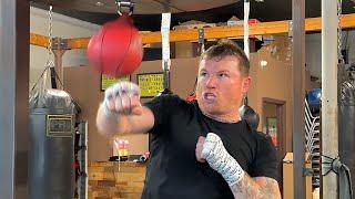 HEATED CANELO KILLS SPEEDBAG WITH UPPERCUTS, HOOKS, & JABS! WATCH & LEARN