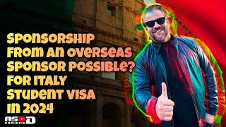 My parents live overseas, can they sponsor me for #ItalyStudentVisa in 2024?