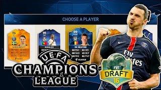 OMG FANTA IBRA CAVANI PSG CHAMPIONS LEAGUE FUT DRAFT CHALLENGE! FIFA 16 ULTIMATE TEAM