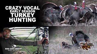 CRAZY Vocal Early Season Nebraska Archery Turkey Hunting