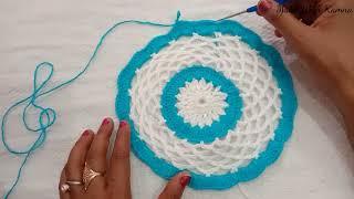 Beautiful Design| Crochet new design for thalposh| tablemat| woolen rumal,crosia design thalpos