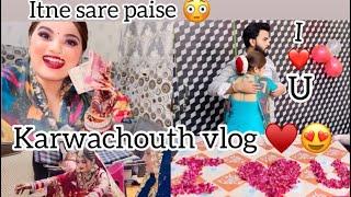 // *Part- 2 , Karwachouth special vlog  , Nitesh n diya surprise ️ ,Papa n itne sare paise 