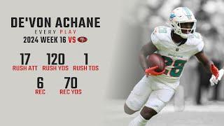 De'Von Achane Week 16 Replay: Every Run, Target, and Catch vs San Francisco 49ers