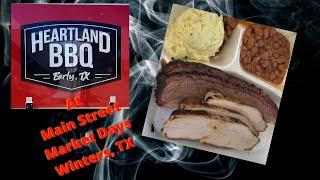 Small Town Texas BBQ - Heartland BBQ Early, Texas - Main Street Market Days in Winters, Texas