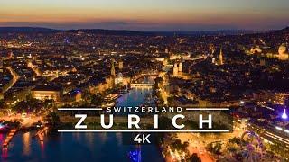 Zurich Switzerland  Drone & Street Views 4K 60FPS 2021