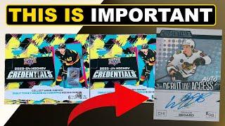 BRINGING ATTENTION TO THIS - 2023-24 Upper Deck Credentials Hockey Hobby Box Break x2