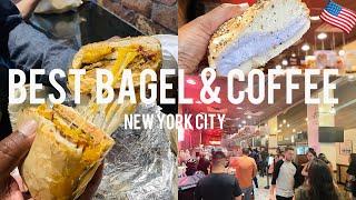 BEST BAGEL & COFFEE | Must Try Bagel Place in NYC, W 35th Street #bestbagel