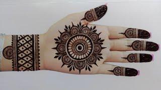 Eid special Beautiful Fronthand Mehndi Design |New Mehndi design for beginners||simple mehndi design