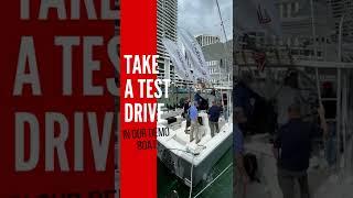 Test drive our Dockmate demo boat at the Miami International Boat Show #shorts