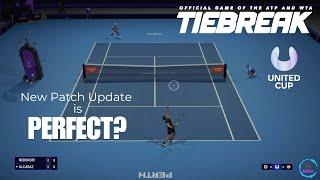 This TIEBREAK new patch update is perfect - Alcaraz vs. Nishikori - United Cup, Legendary difficulty